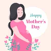 Free vector hand drawn mothers day concept