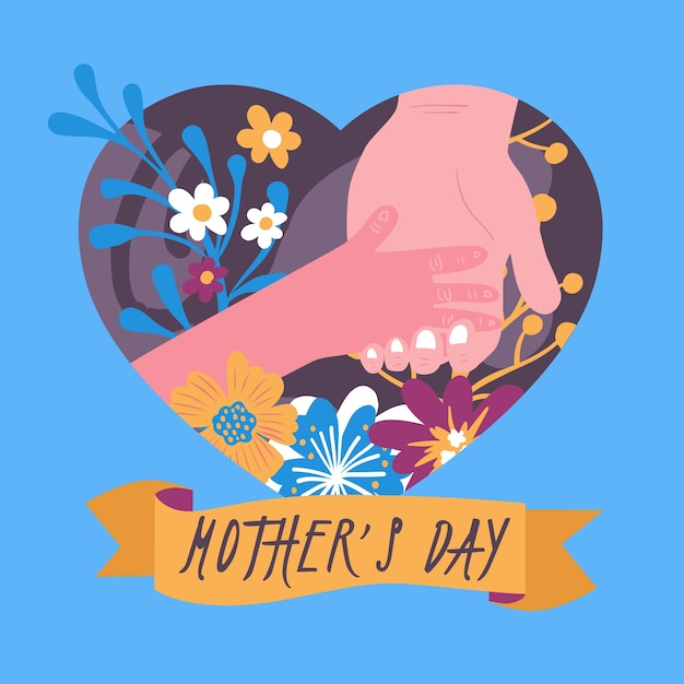 Free vector hand drawn mothers day concept