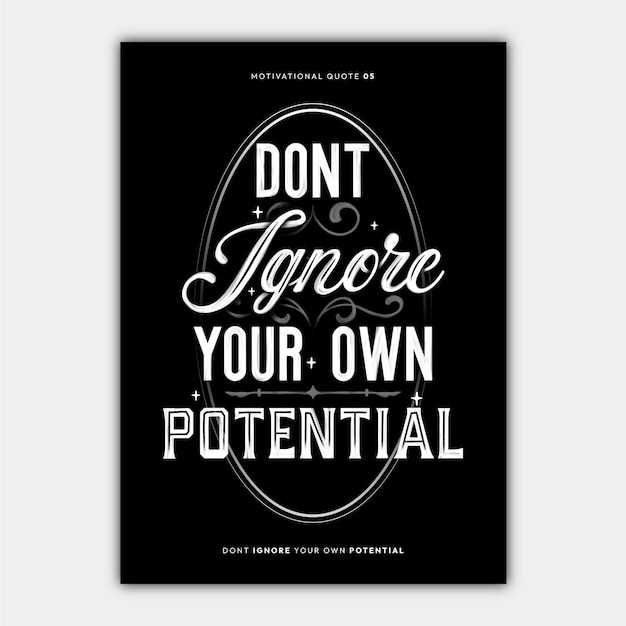 Free vector hand drawn motivational poster design