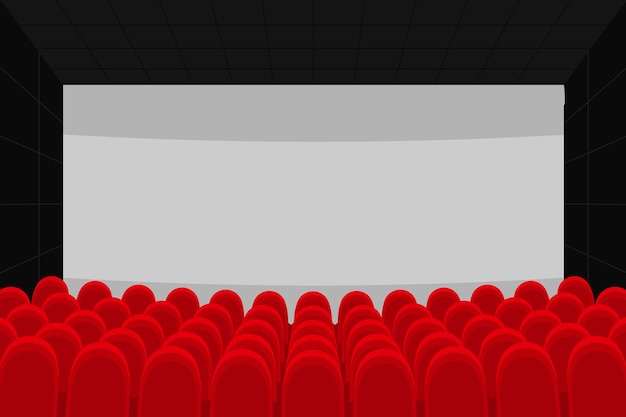 Sfondo di un cinema disegnato a mano