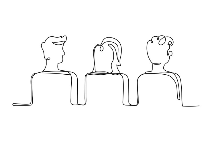 Free Vector hand drawn movie theater drawing illustration