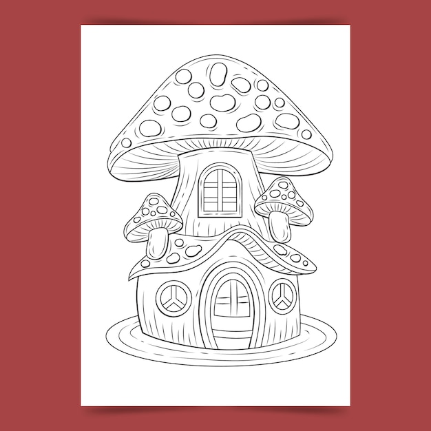 Free vector hand drawn mushroom illustration