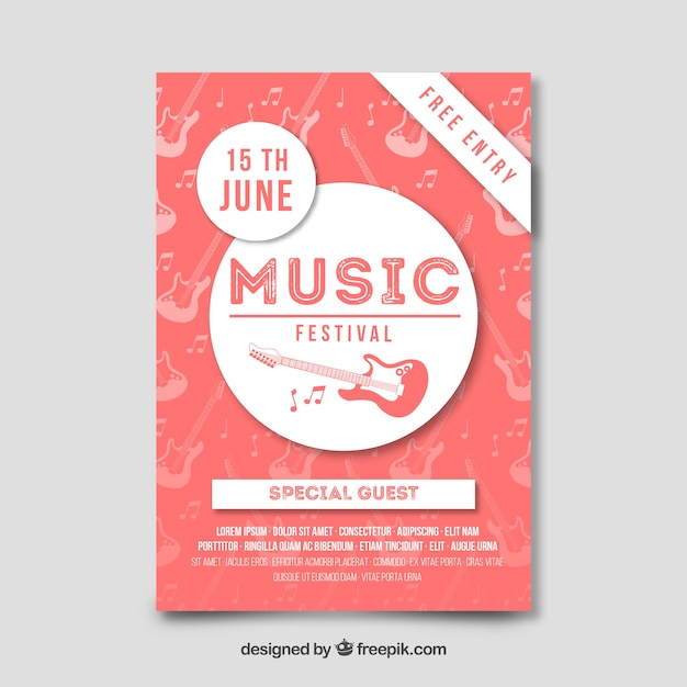 手描き音楽祭のポスター