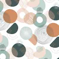 Free vector hand drawn muted colors pattern design