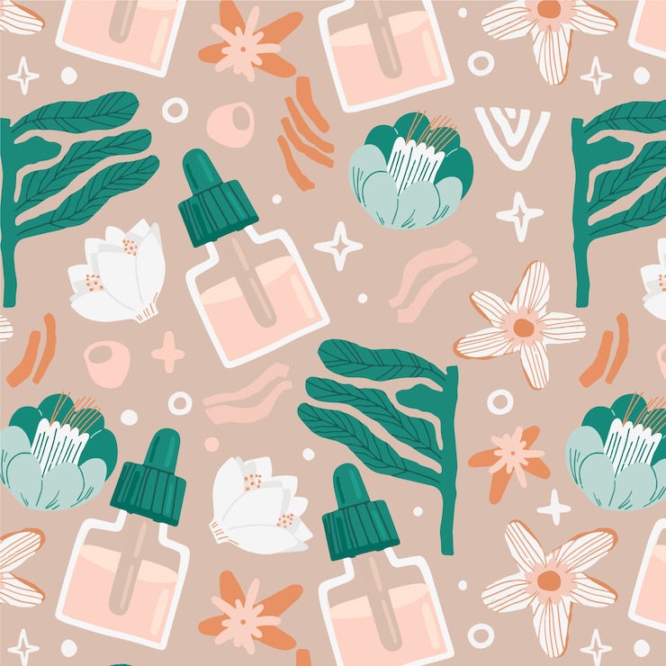 Free Vector hand drawn muted colors pattern design