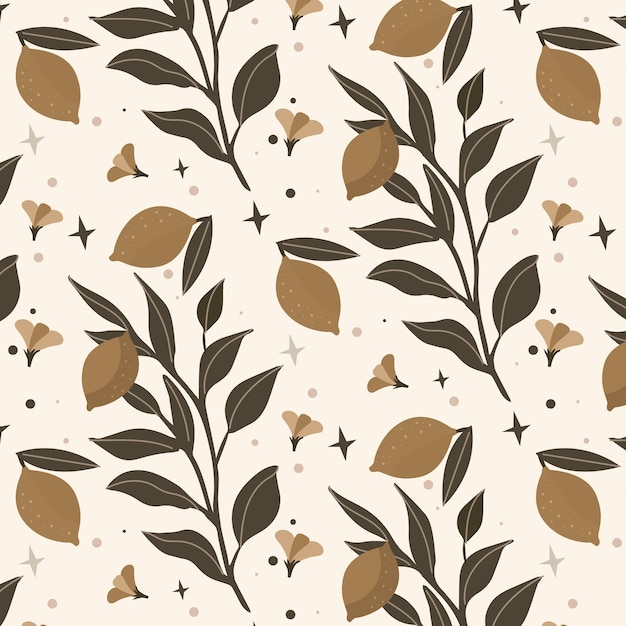 Free vector hand drawn muted colors pattern design