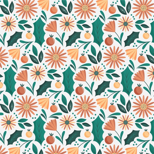 Free vector hand drawn muted colors pattern