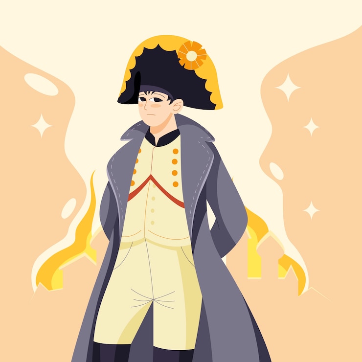 Free Vector hand drawn napoleon illustration
