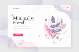 Free vector hand drawn nature landing page