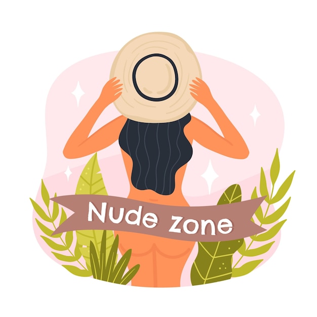 Free vector hand drawn naturism concept illustrated