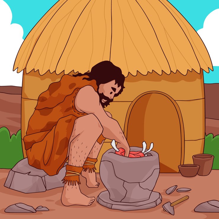 मुफ़्त वेक्टर hand drawn neolithic illustration