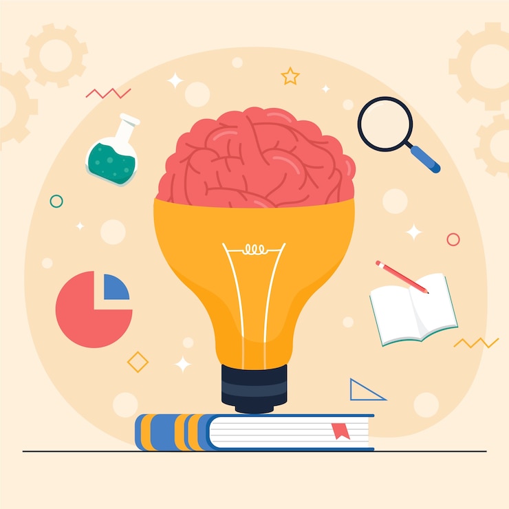 Free Vector hand drawn neuroeducation illustration