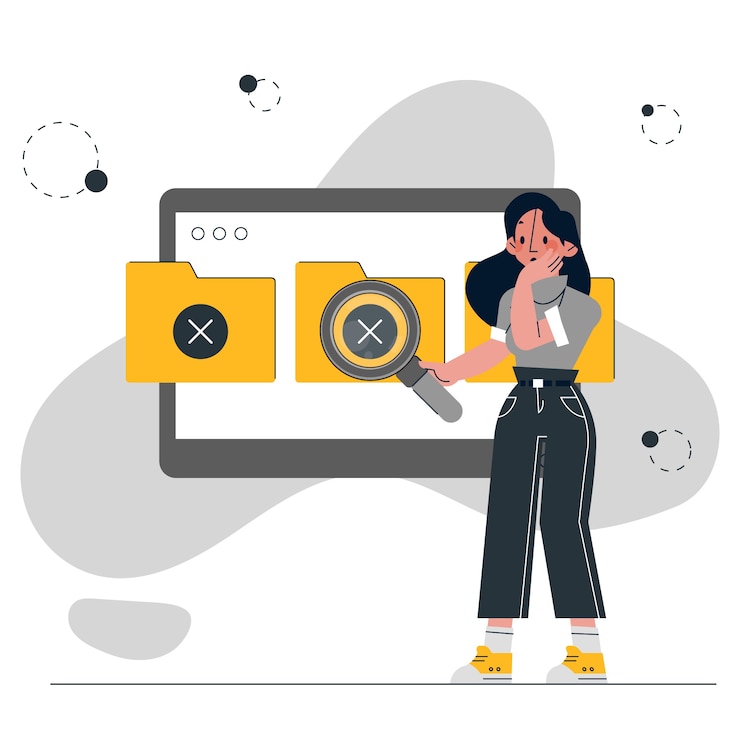 Free Vector hand drawn no data illustration