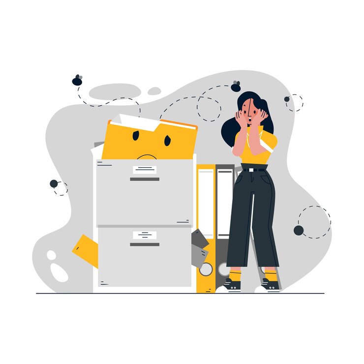 Free Vector hand drawn no data illustration