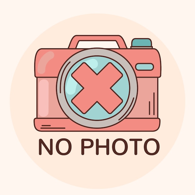 Free vector hand drawn no photo sign