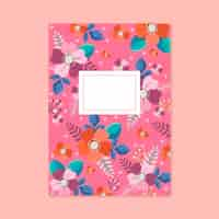 Free vector hand drawn notebook cover design