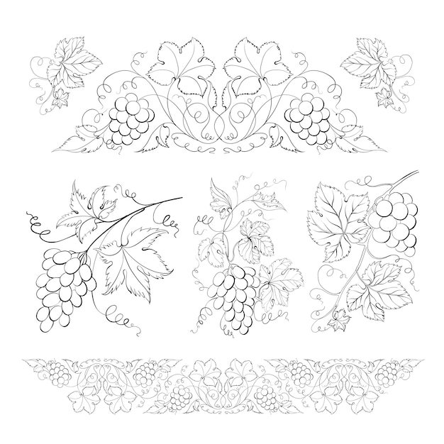 無料の ぶどうの葉 ベクター 1 000 Ai画像 Epsフォーマット