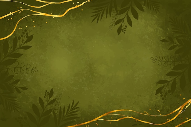 Free Vector | Hand drawn olive green background
