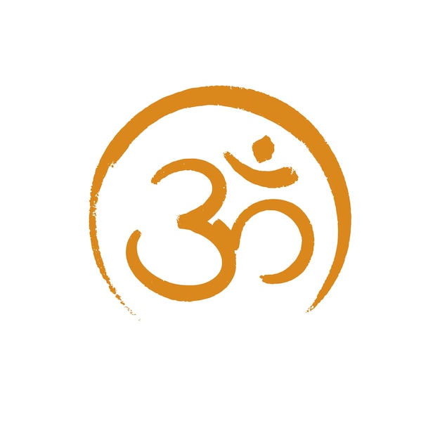 Hand drawn om symbol