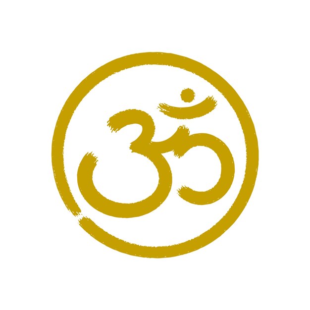 Hand drawn om symbol