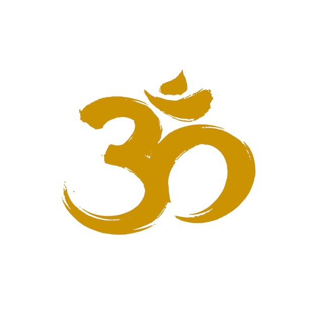 Hand drawn om symbol