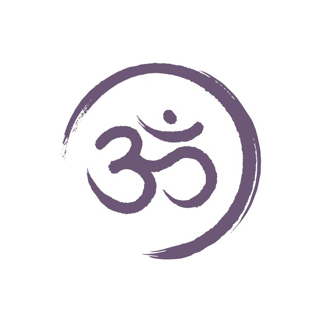 Hand drawn om symbol