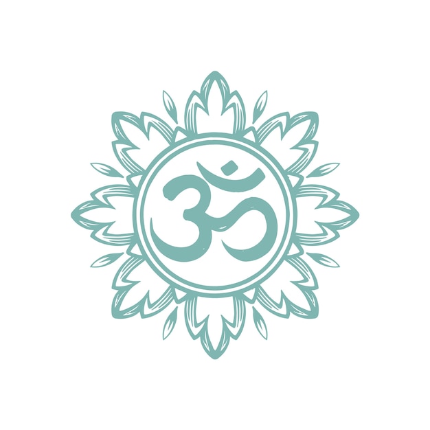 Hand drawn om symbol