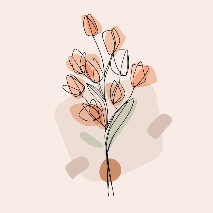 Free Vector hand drawn one line art illustration