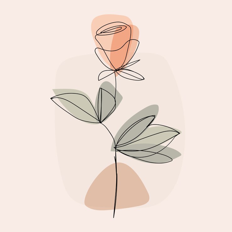 Free Vector hand drawn one line art illustration