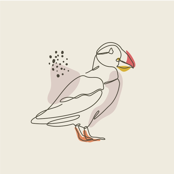 Free Vector hand drawn one line art illustration