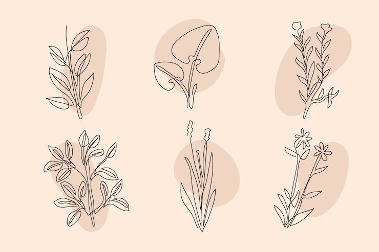 Free Vector hand drawn one line art illustration