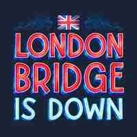 Free vector hand drawn operation london bridge illustration