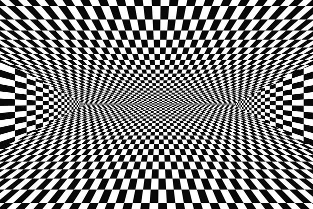 Hand drawn optical illusion background