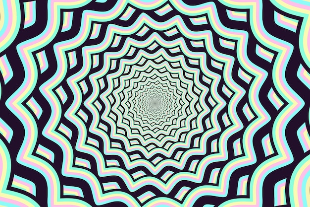 Free vector hand drawn optical illusion background