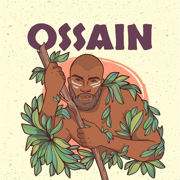 Free vector hand drawn orishas illustration