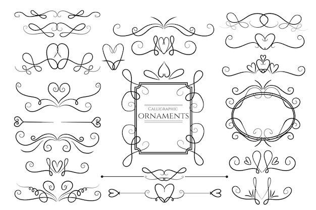 Hand drawn ornament collection