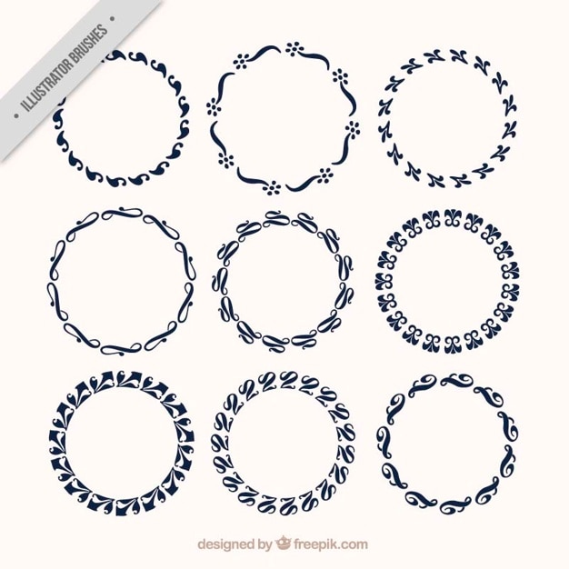 Free Vector hand drawn ornamental circles pack