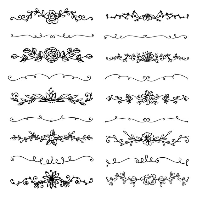 手描きの装飾用仕切りパック