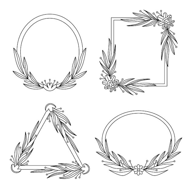 Hand drawn ornamental frame