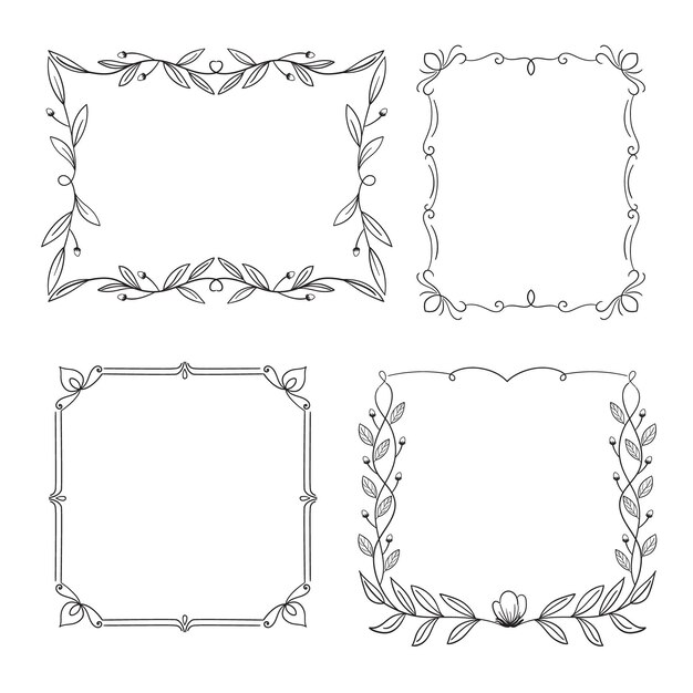 Hand drawn ornamental frame