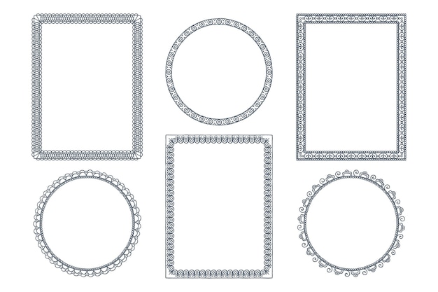 Hand drawn ornamental frame