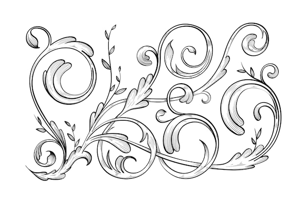 Free vector hand-drawn ornamental realistic border