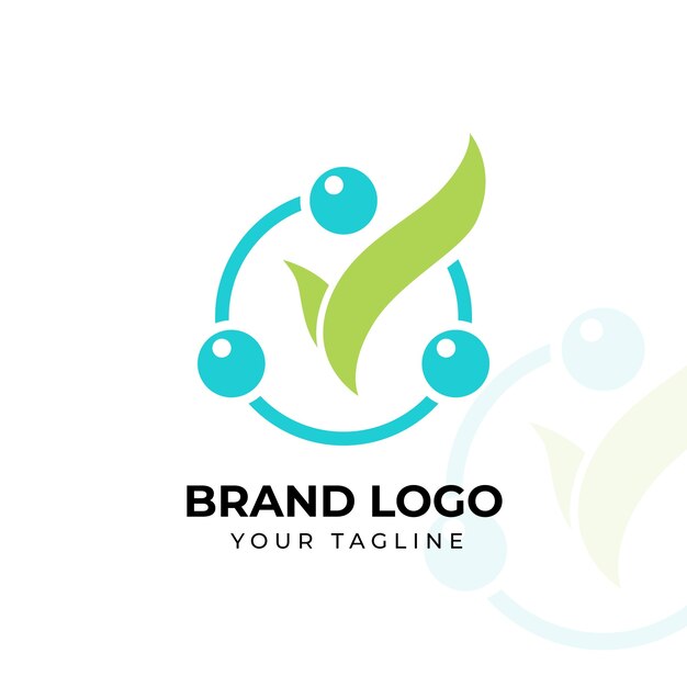 Hand drawn ozone therapy logo