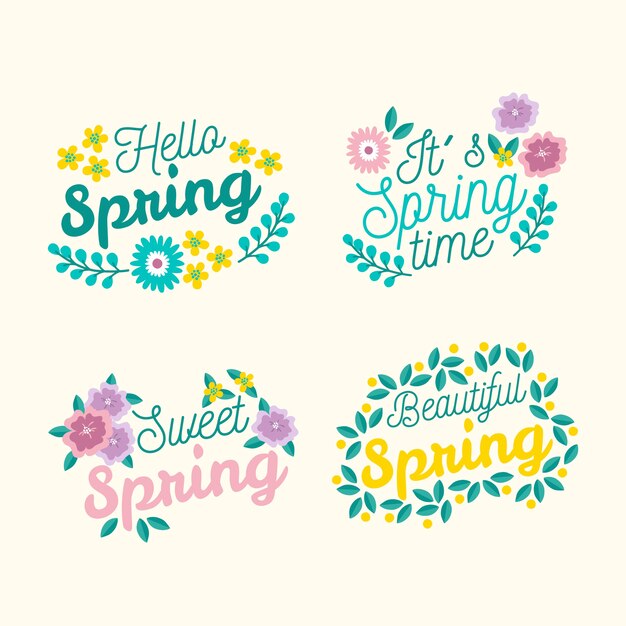 hand drawn pack spring label