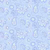 Free vector hand drawn paisley pattern