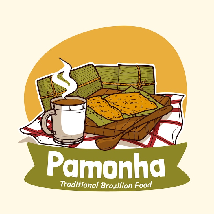 Free Vector hand drawn pamonha illustration