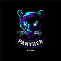 Free vector hand drawn panther logo template