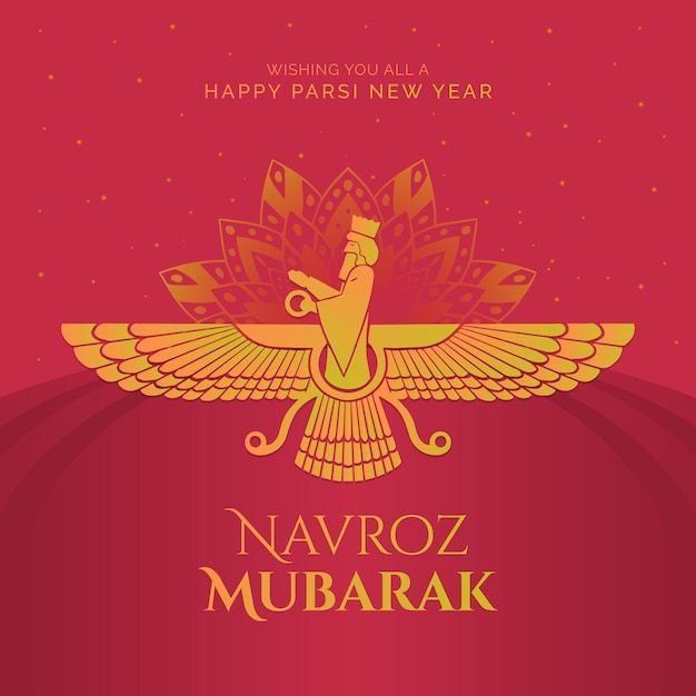 Free vector hand drawn parsi new year illustration