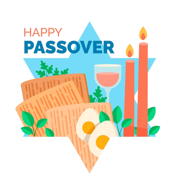 Hand drawn passover concept