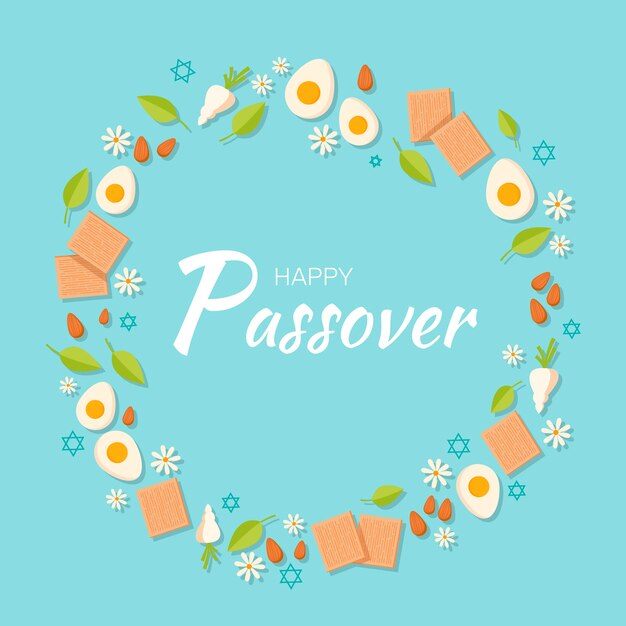 Hand drawn passover concept